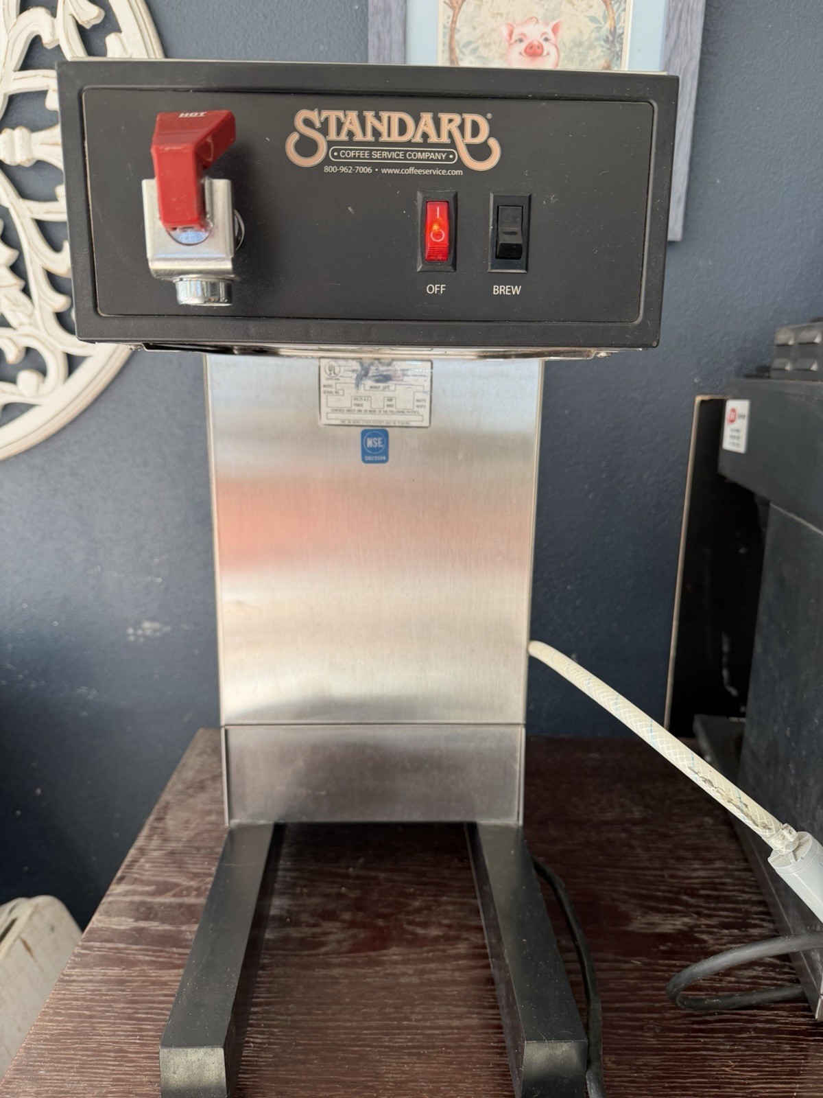 Commercial Coffee Brewer w/ Hot Water Dispenser Direct Line