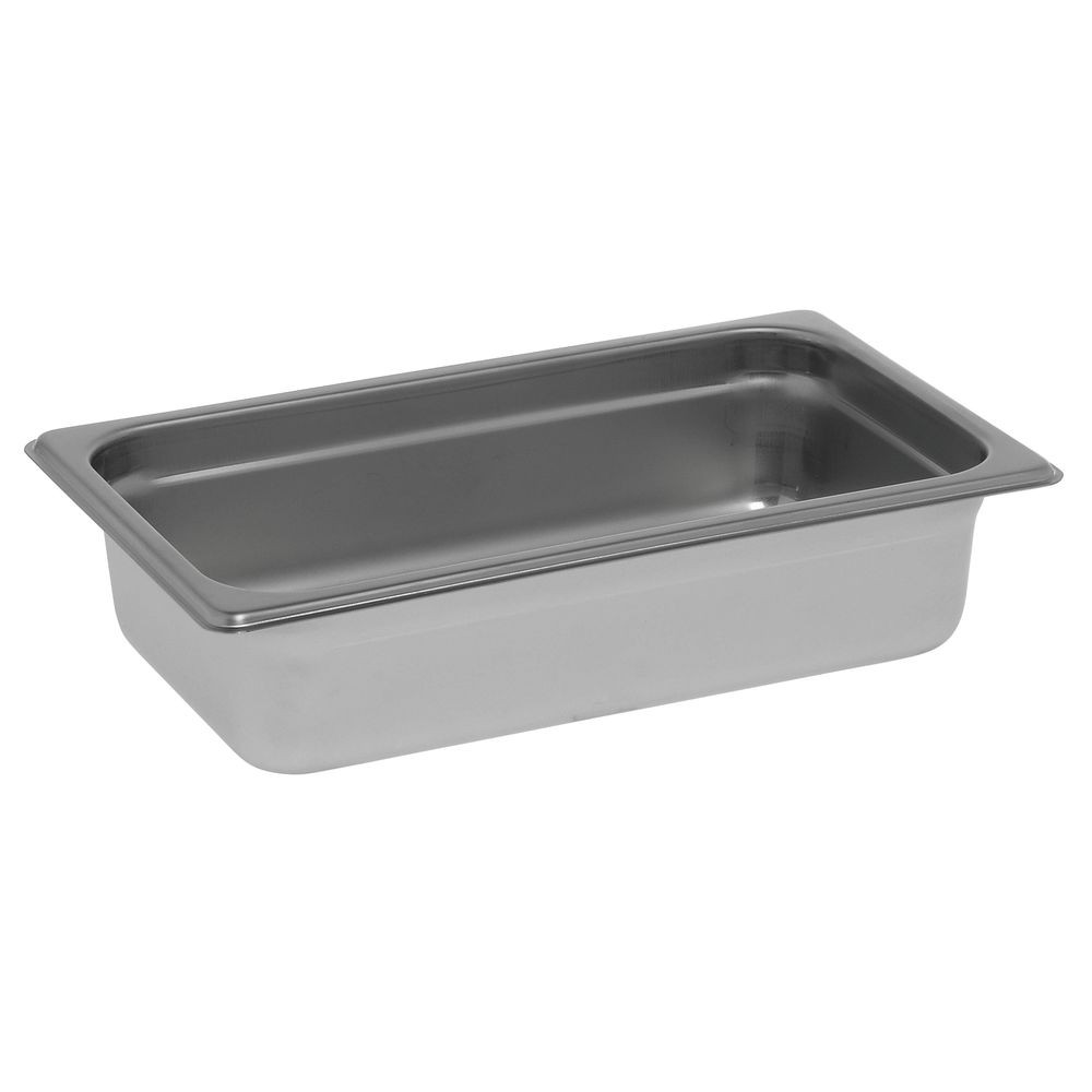 Kratos by Hubert 1/4 Size Steel Steam Table Pan 22 Gauge Stainless – 2 1/2″D