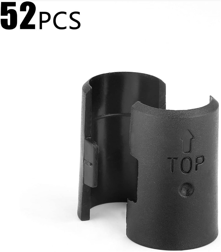 52 Pack Wire Shelving Shelf Lock Clips for 3/4″ Post, Wire Shelf Clips Shelvi…