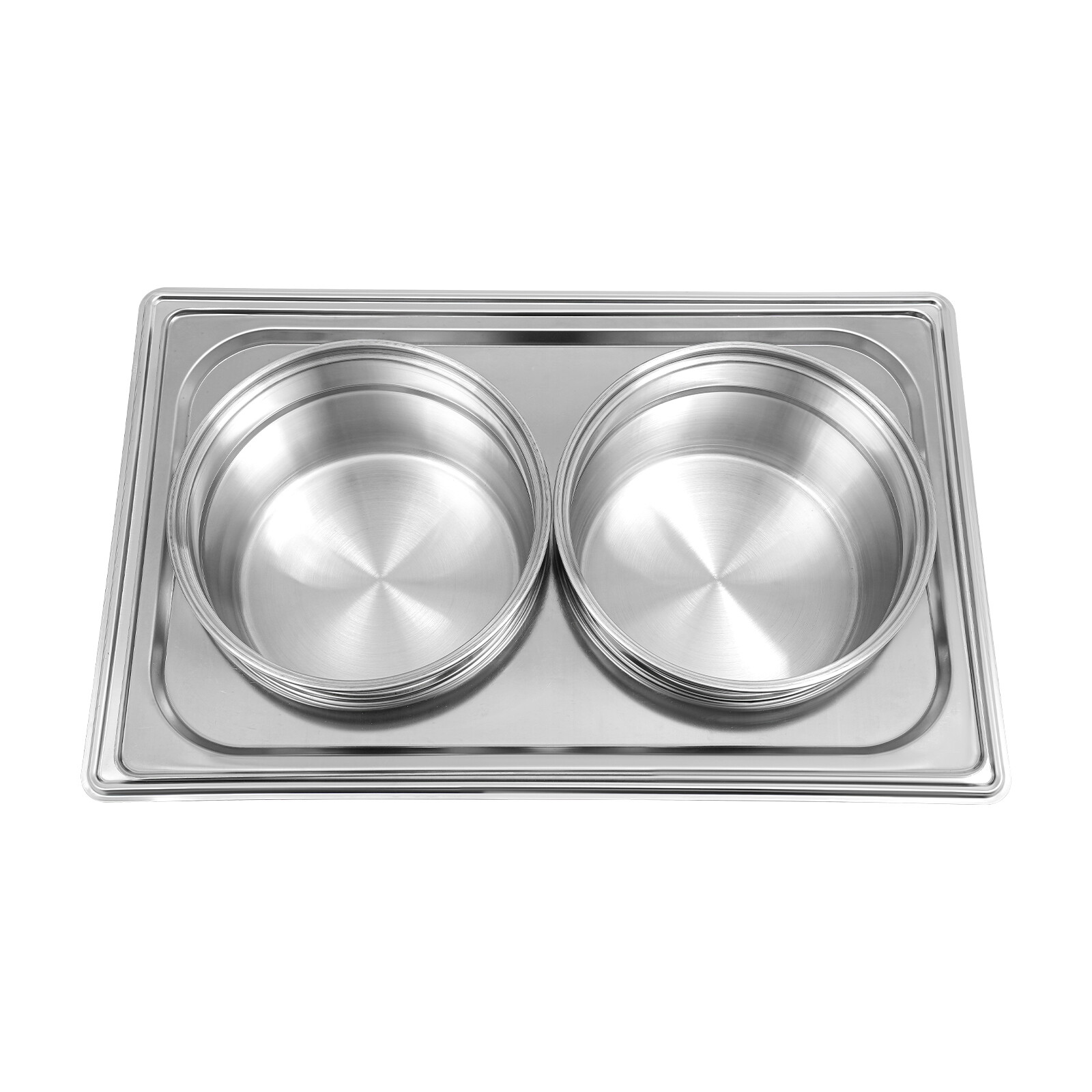 2-Pan Commercial Electric Food Warmer 8L Stainless Steel Food Warmer 95-194??F