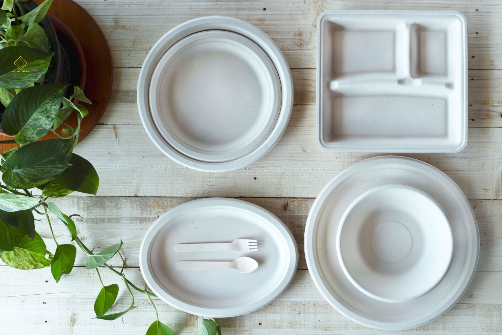 100% Compostable Paper Bowls [16 oz.] – 150 Disposable Bowls Eco Tree Free