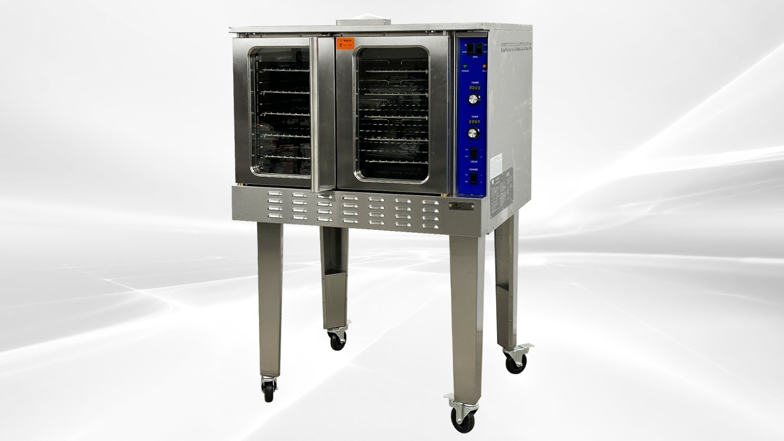NEW Commercial Convection Oven Full Size Sheet Natural Gas w Legs Wheels NSF