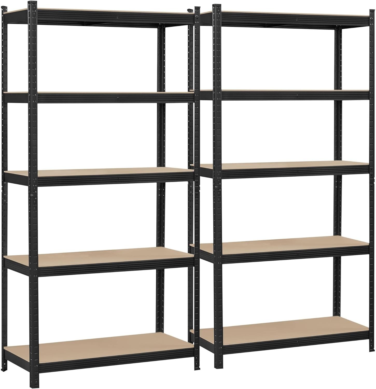 6 Size Heavy Duty Shelf Garage Steel Metal Storage 5 Level Adjustable Shelf