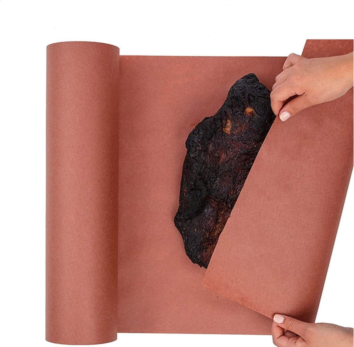 Pink Butcher Paper 17.5 in *100Ft Peach Butcher Paper Roll Unwaxed Unbleached fo