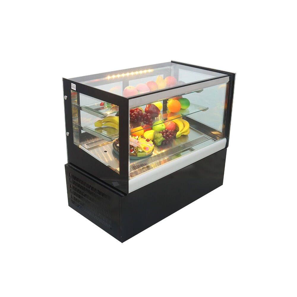 35″ Wide Refrigerated Display Case Air-cooling Cabinet 220V Back Open Warm Light
