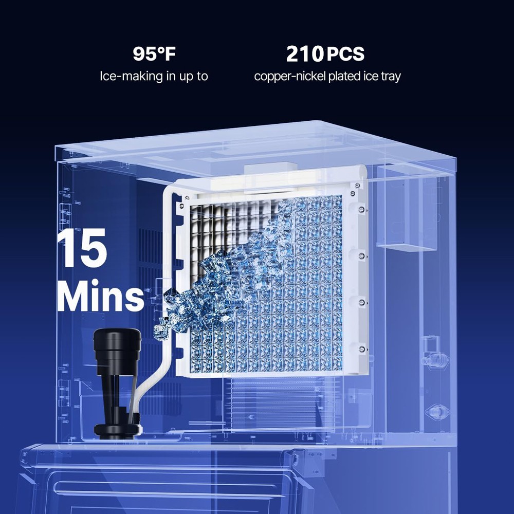 Commercial Ice Maker Machine – Head, 580 Lbs/Day Stainless Steel Ice Machine