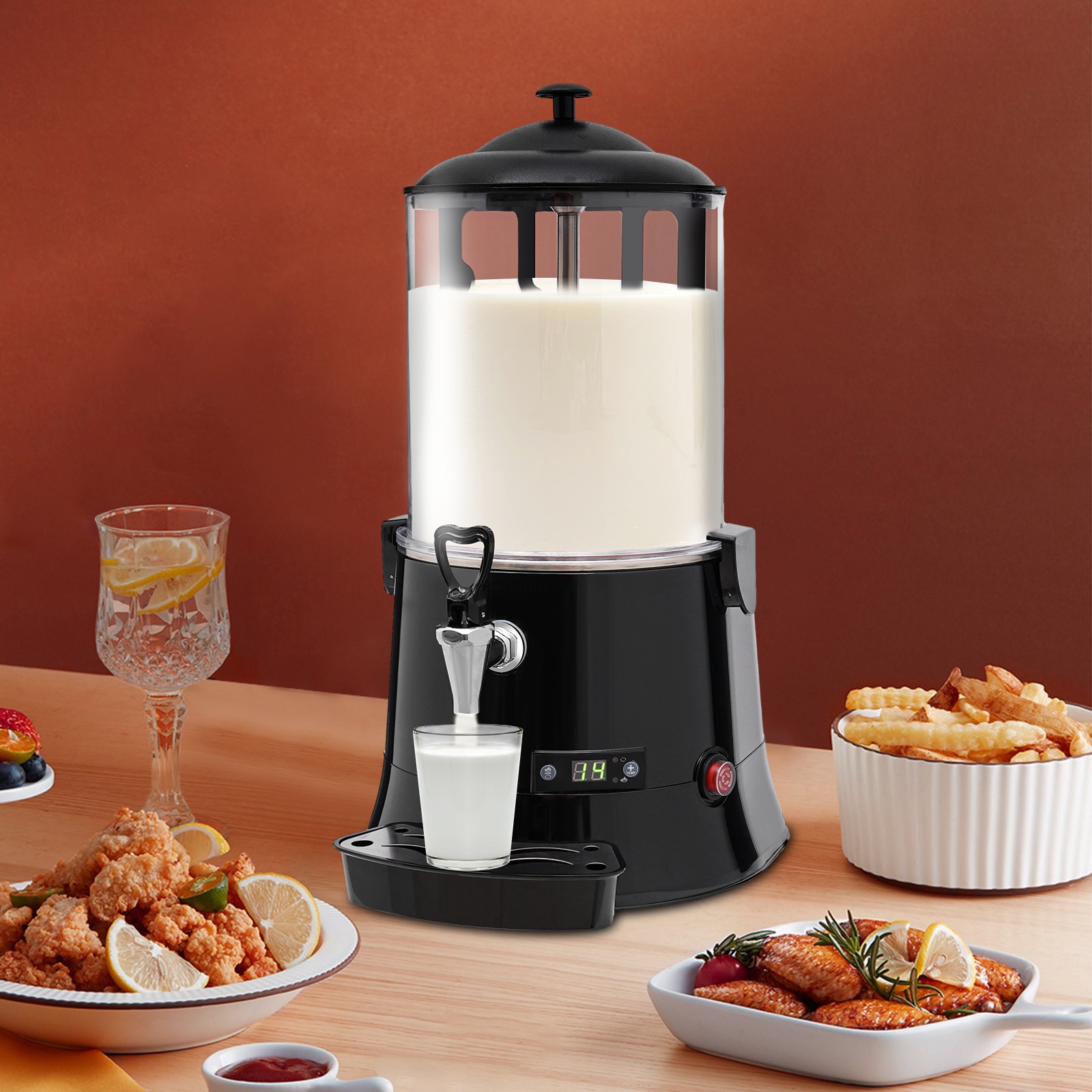 Commercial 10L Hot Chocolate Machine Drinking Hot Chocolate Cocoa Dispenser 400W