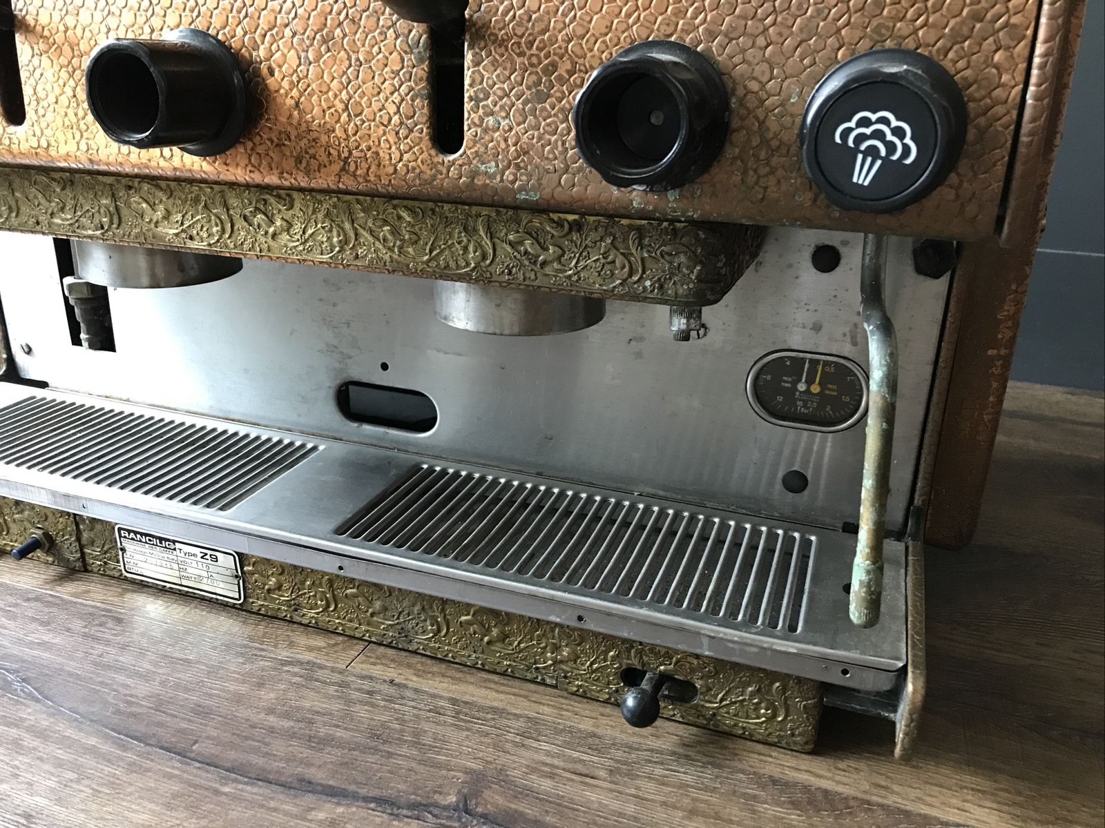 Rancilio Z9 COPPER & BRASS Semi Automatic Espresso Machine 120V FREE SHIP