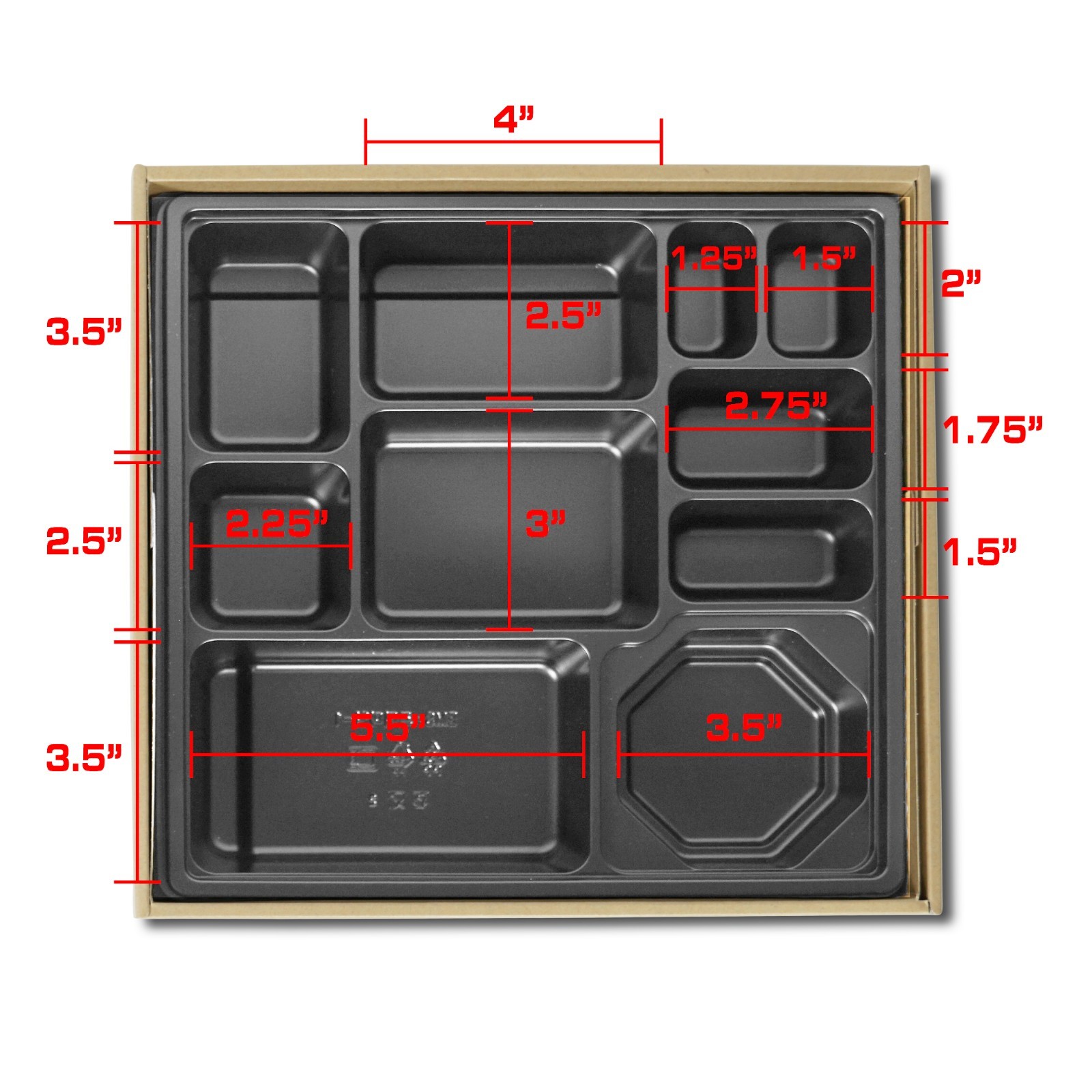 Korean Togo Box 11.02×10.04×2.38″ 50/100/200pcs K-23