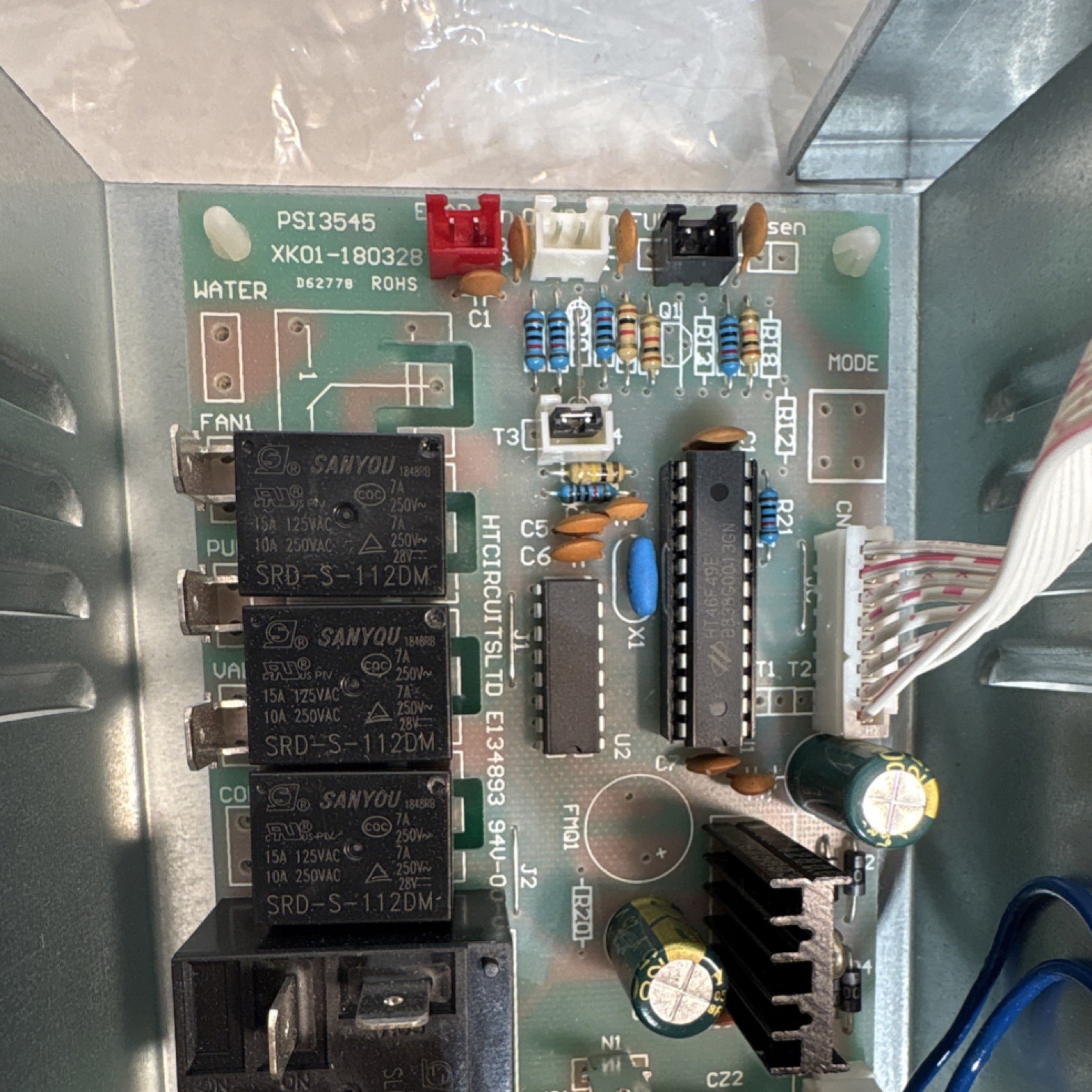 Ice Machine Control Board PSI3545 XK01-180328 with Clean, Adjust, Mode Panel