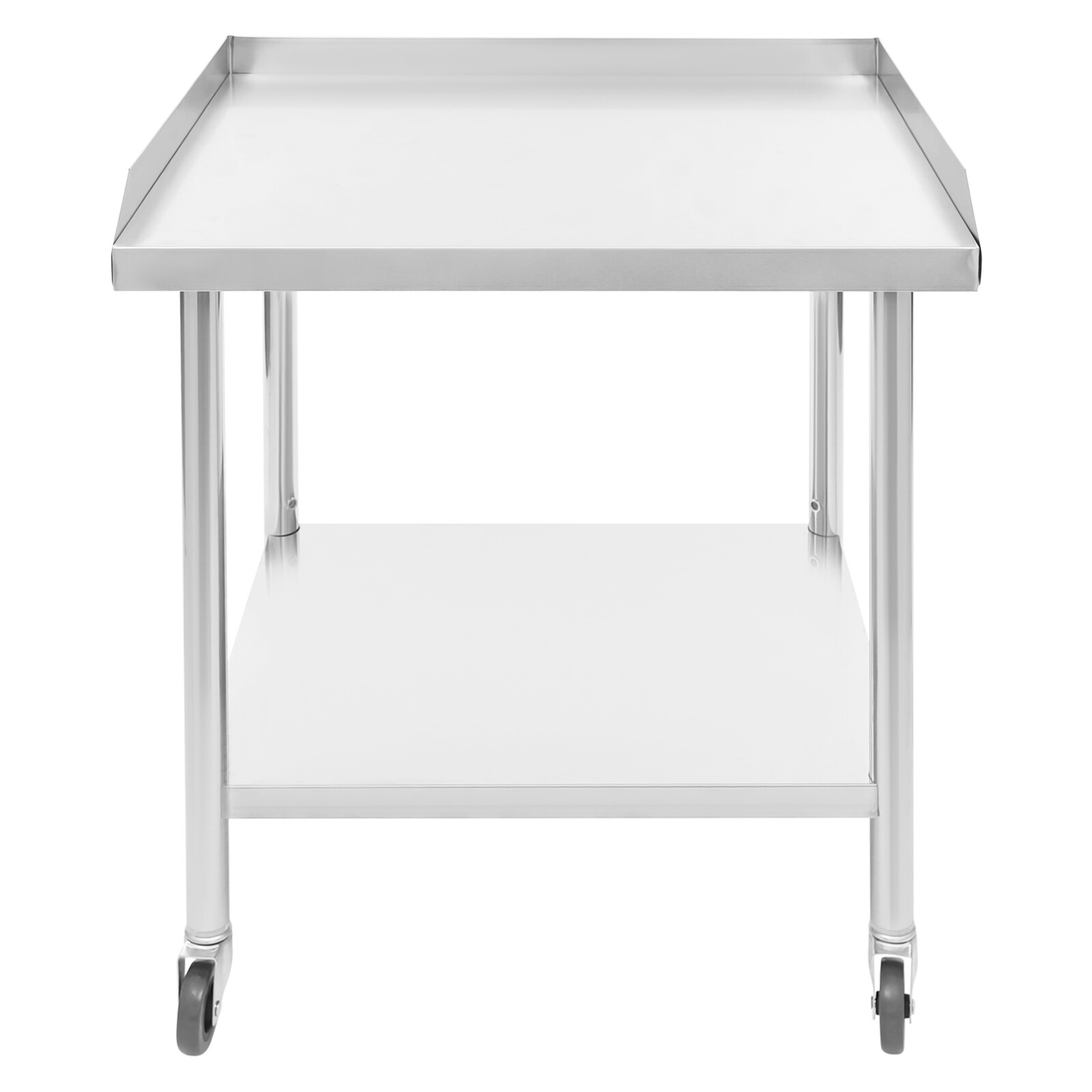 Work Table Stainless Steel 2-Layer Work Table Commercial Prep Bench 1102 lbs