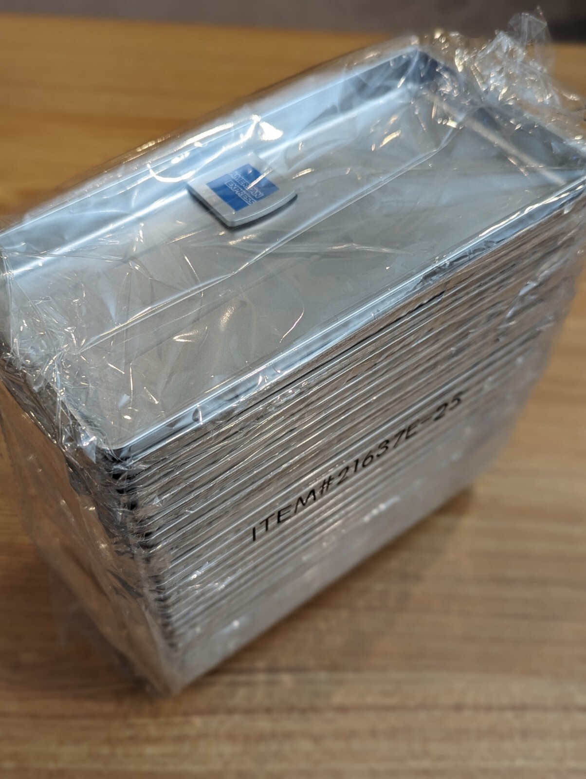 American Express Silver Tip Guest Trays Check Presenters 25x Pack Plastic Sealed
