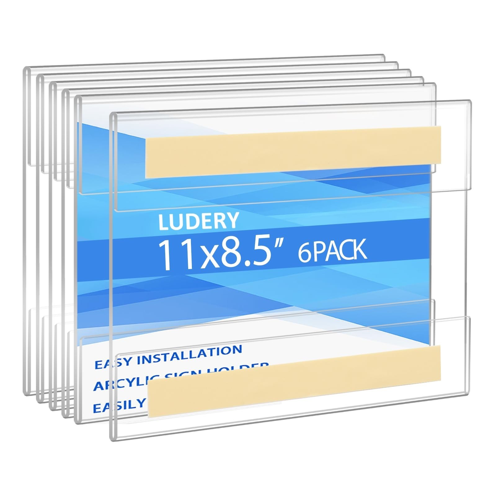 Acrylic Sign Holder 8.5 x 11 Inches Horizontal,Clear Plastic Wall Wall Frame …