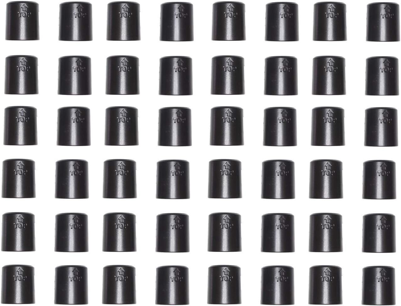 Industrial Black Wire Shelf Clips – 48-Pack Durable Split Sleeves for Shelves