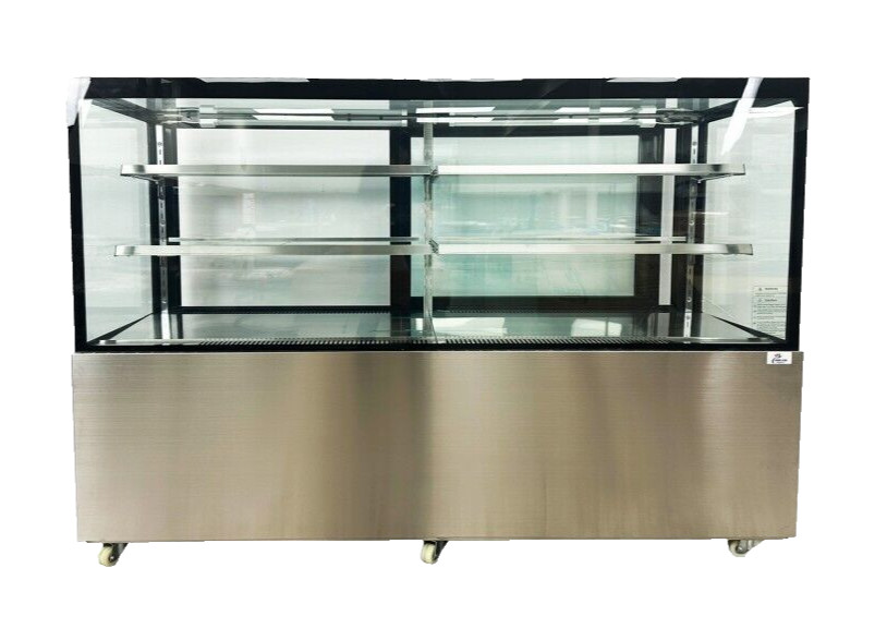 NEW 6′ Ft Commercial Bakery Case Refrigerator Cooler Display Glass Shelf NSF