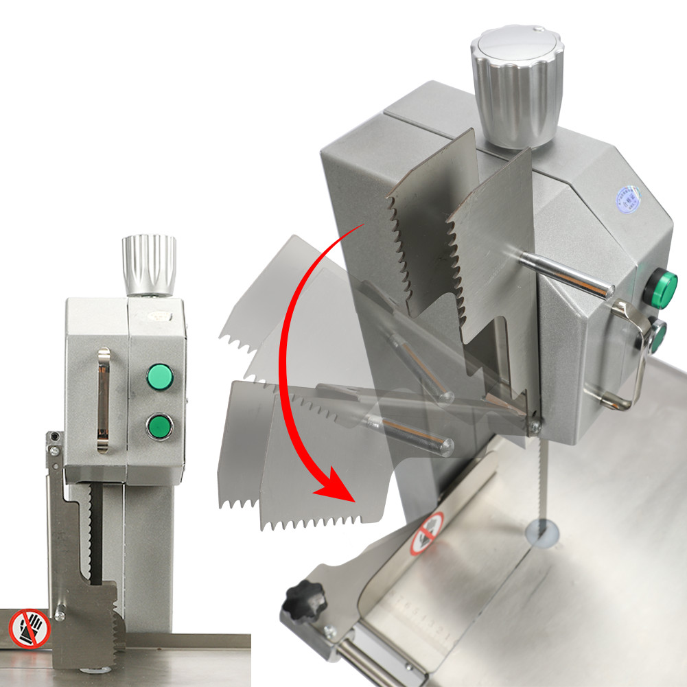 850W Electric Frozen Meat Cutter Commercial Food Cutting Bone Sawing Machine