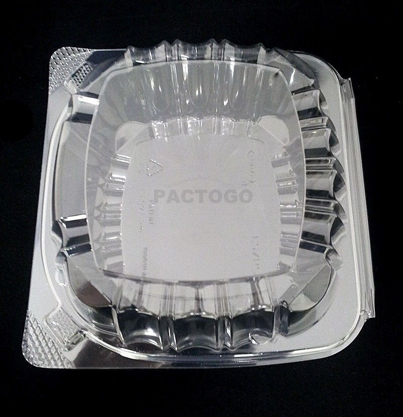 Dart 5″ Clear Hinged Plastic Food Take Out To-Go / Clamshell Container 100 Pack