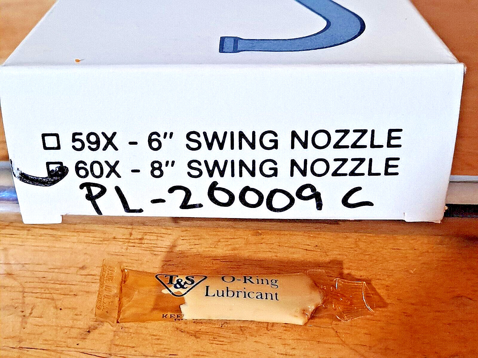 T&S 60X 8″ Swing Nozzle, 2 1/4″ Rise, 8″ Long New In Box FREE SHIPPING