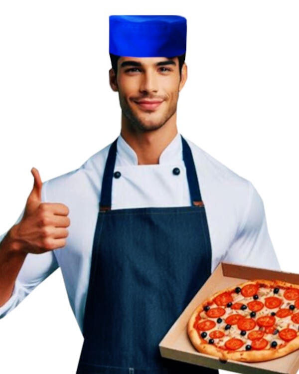 Classic Kitchen Chef Hat Restaurant Chef Hat Chef Skull Cap Chef Uniform Blue