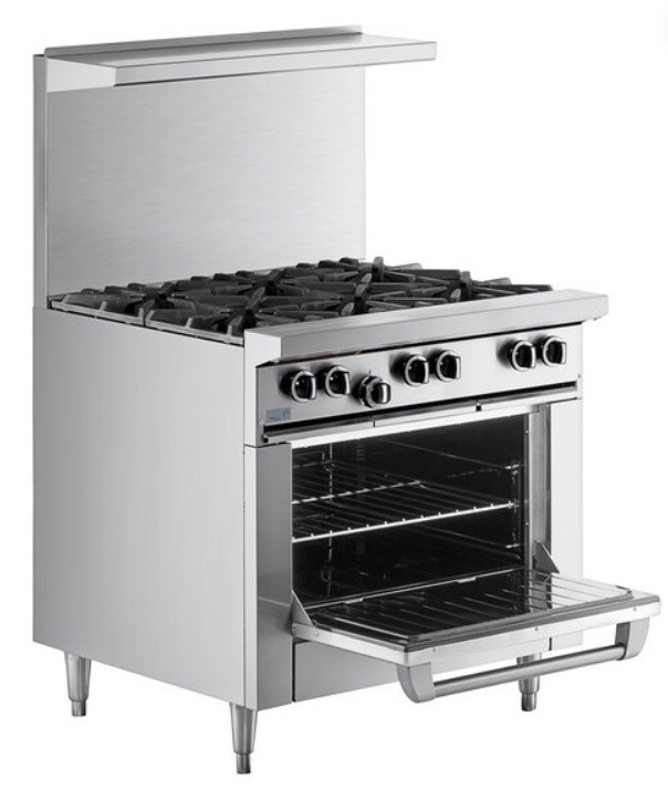 Garland G36-6R Natural Gas 6 Burner 36″ Range with Standard Oven