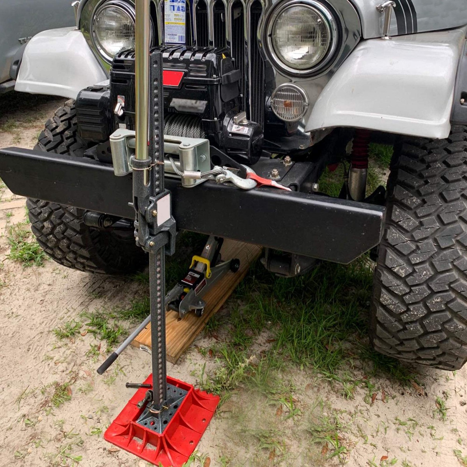 Seven Sparta Off-Road Base Stand Compatible Hi Lift Jack Pp Pad To Alleviate