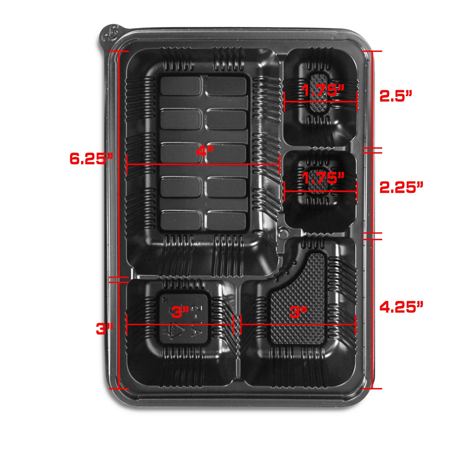 Korean Togo Box 11.34″X8.1″x1.5″ 50/100/200pc K-14