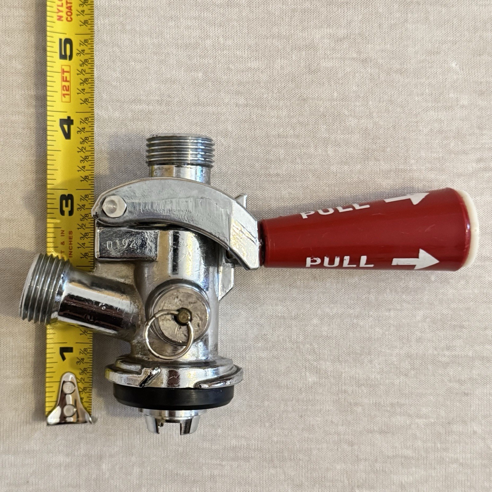 Micro Matic Red Coors Lever Handle D-System Keg Coupler Untested