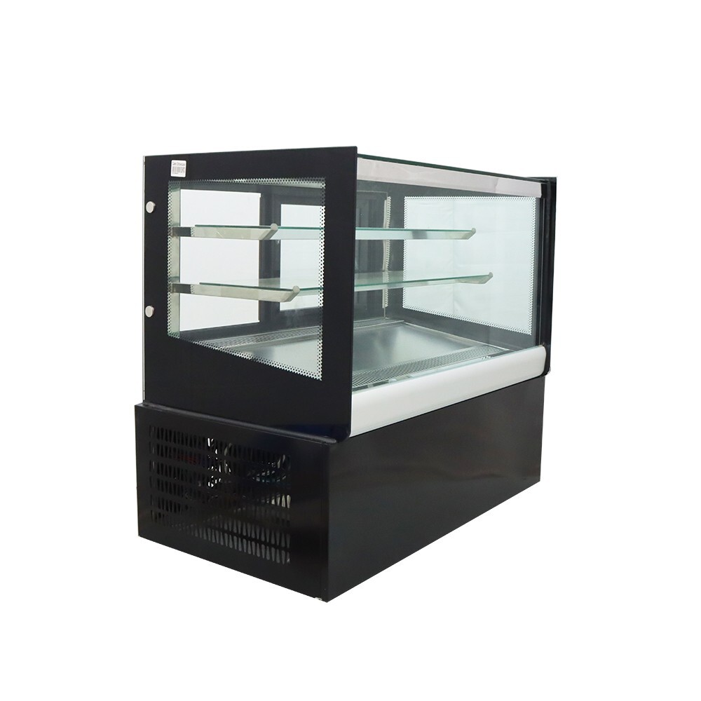 35″ Wide Refrigerated Display Case Air-cooling Cabinet 220V Back Open Warm Light
