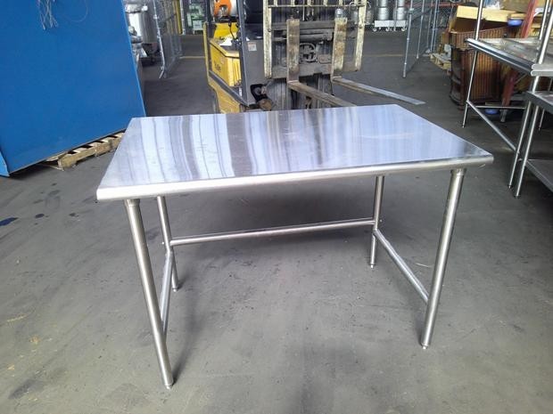Open Base Stainless Steel Work Table