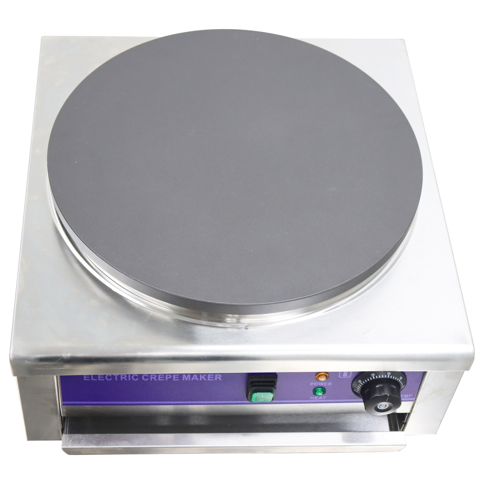 PreAsion Commercial Crepe Make Machine Electric Single Crepe Maker and Griddle P