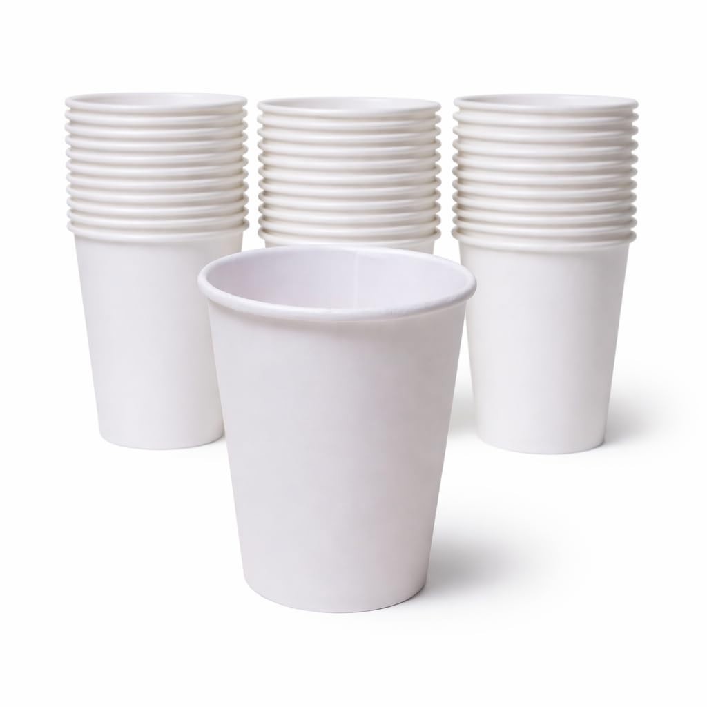 Sierra 8oz Paper Hot Cups, 1000 Count Disposable Coffee Cups, 20 Packs of 50
