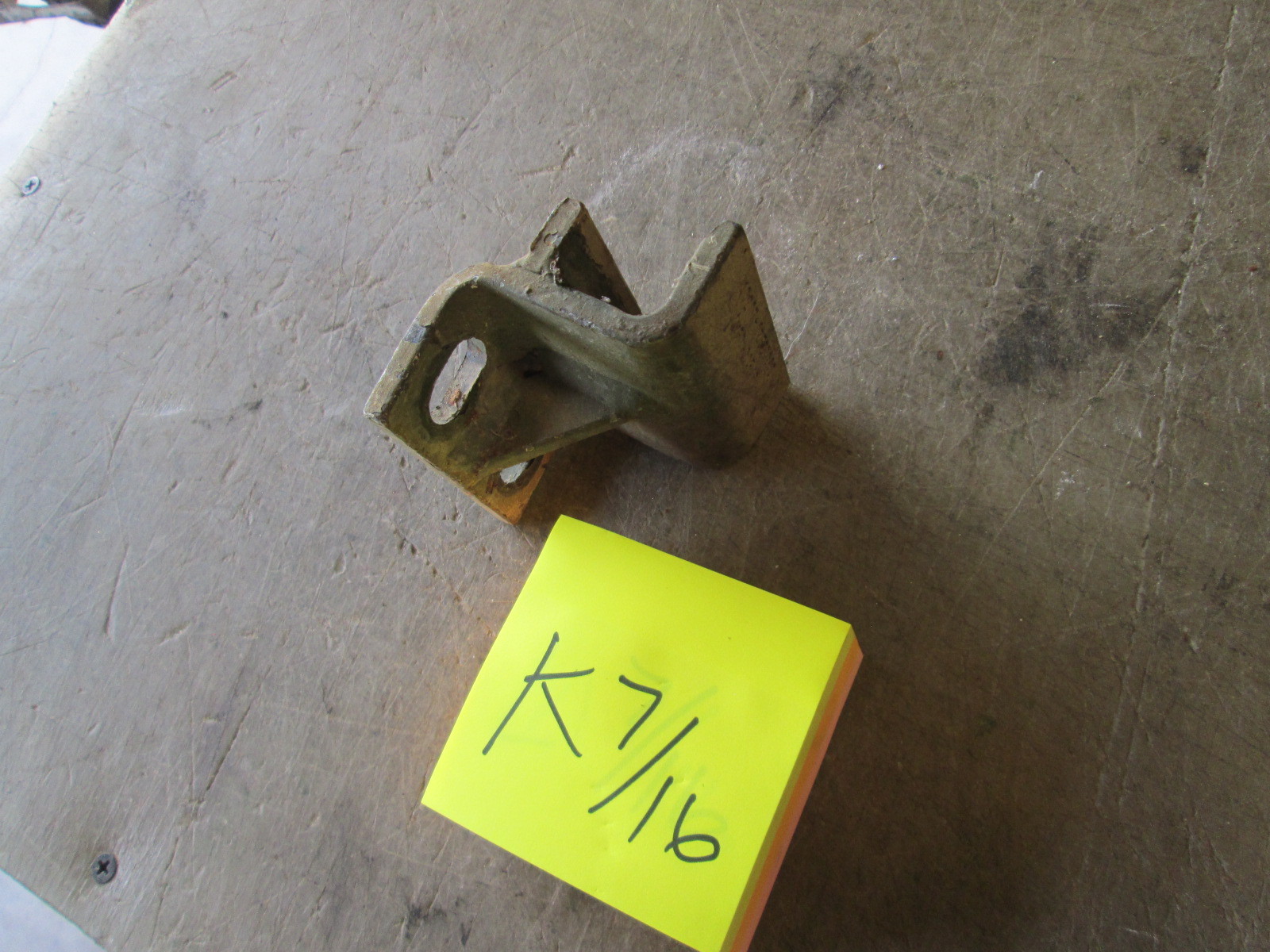 Used Bumper Resting Bracket, Unknown Military Vehicle Part, HMMWV ?????