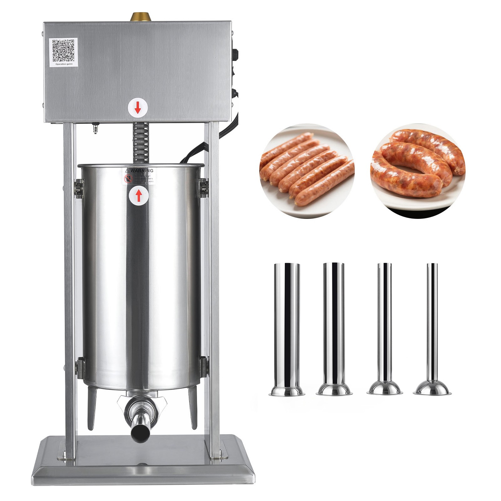 Uimoso Electric Sausage Stuffer 33LBS / 15L Sausage Maker Meat Filler Machine