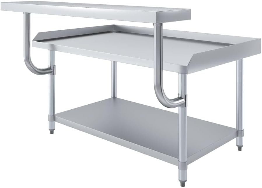 Express KitchQuip 30 in. x 48 in. Stainless Steel Equipment Stand with 13.5 in.