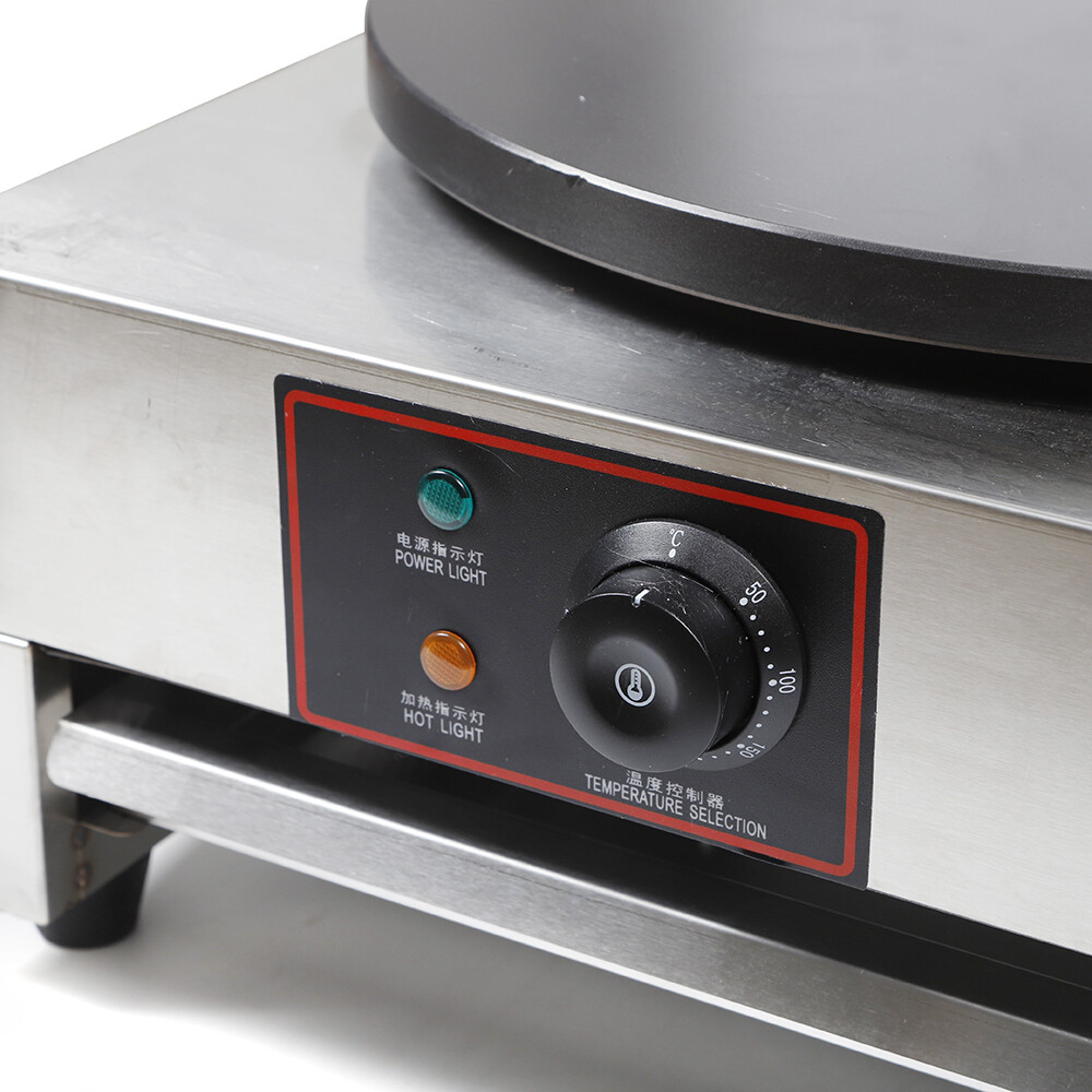 16″ Commercial Electric Crepe Maker Machine Two Burner Hotplates Non-Stick 3400W