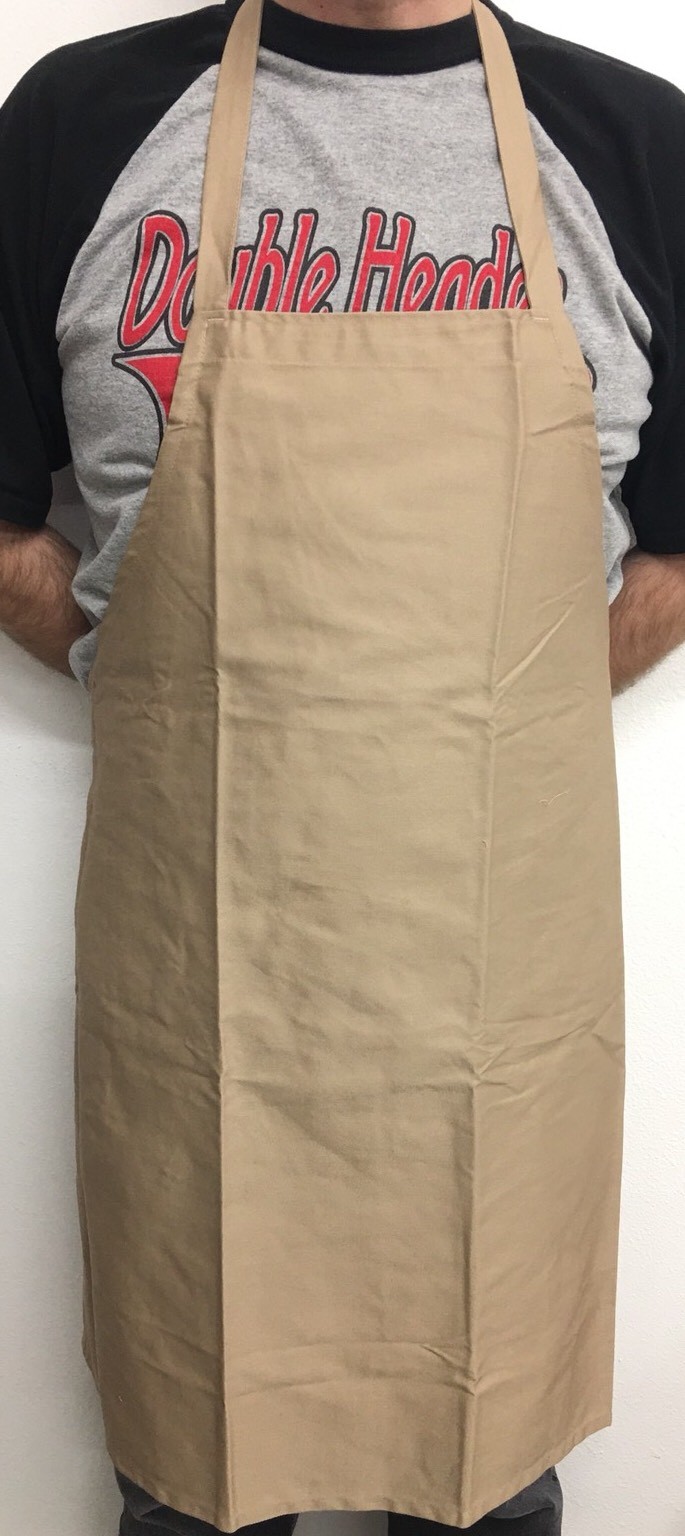 Chef Bib Apron Khaki Unisex 30″ Width X 33″ Length Cook New All Star Uniforms