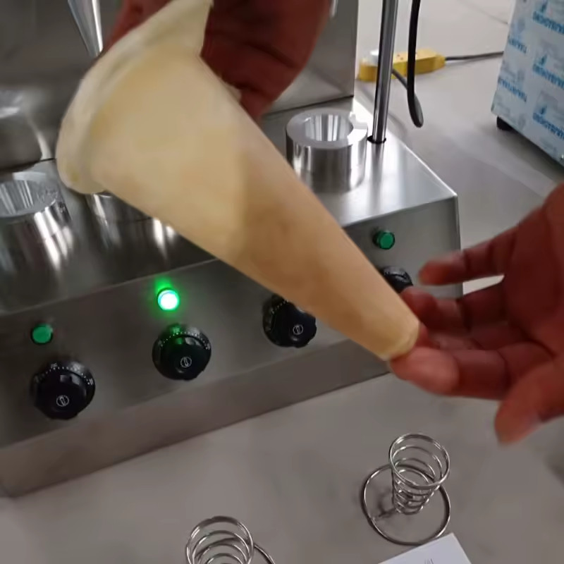Automatic Pizza Cone Molder Pizza Cone Forming Machine to Make Pizza 4Molds 110V