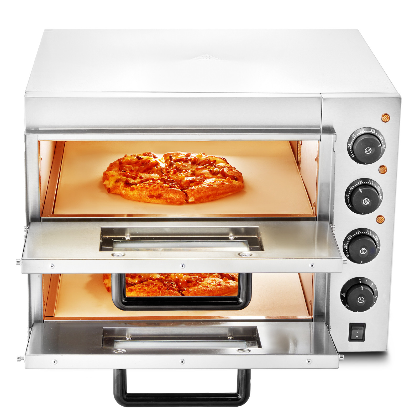 VEVOR Commercial Countertop Pizza Oven Electric Pizza Oven for 16″ Pizza Indoor