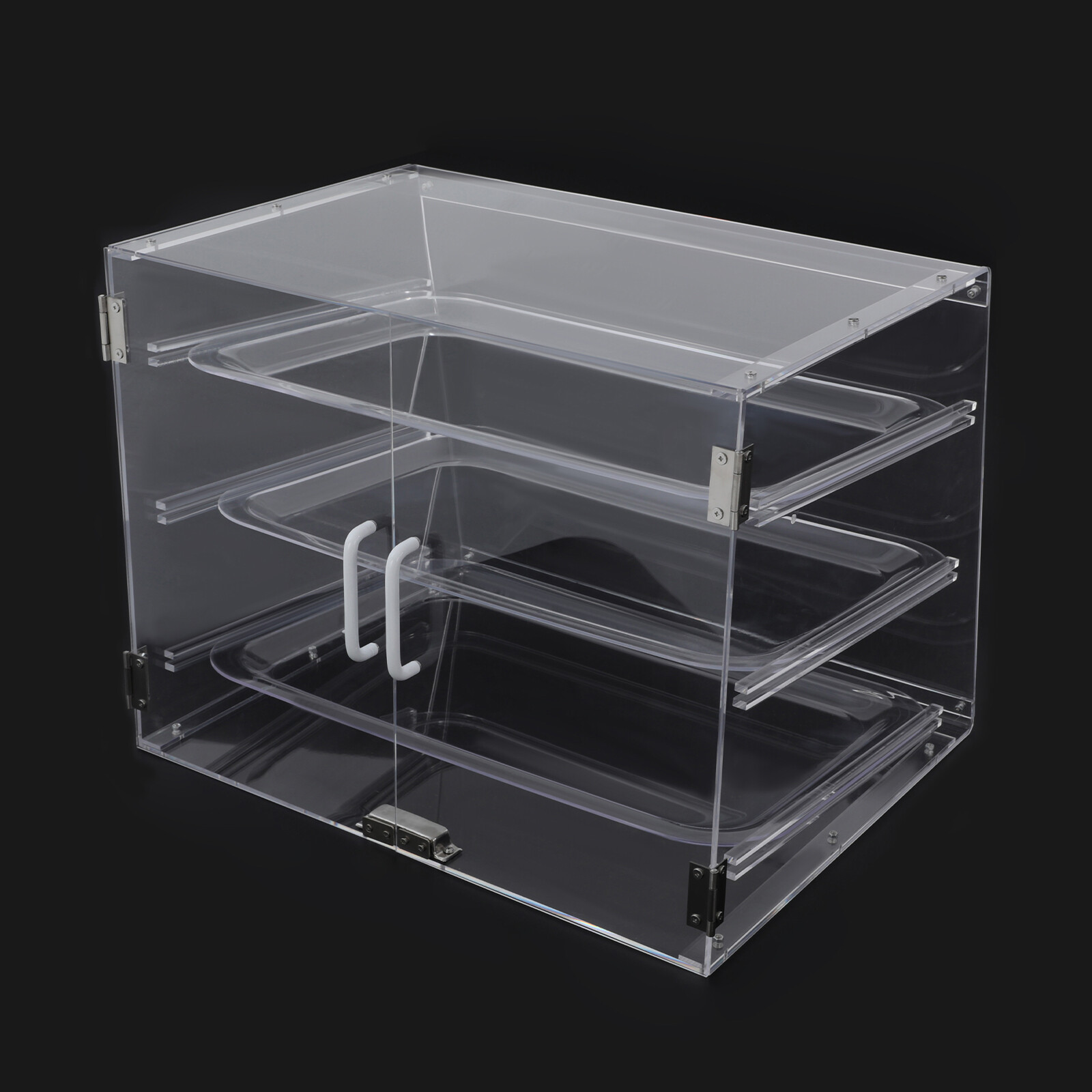 3 Tiers Clear Pastry Display Canbinet&Commercial Bakery Acrylic Display Case New
