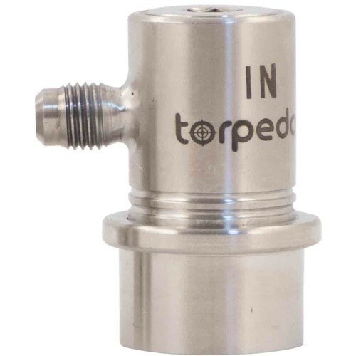 Stainless Steel Ball Lock Gas In Keg Coupler 1/4″ Flare Connectors Beer Wine