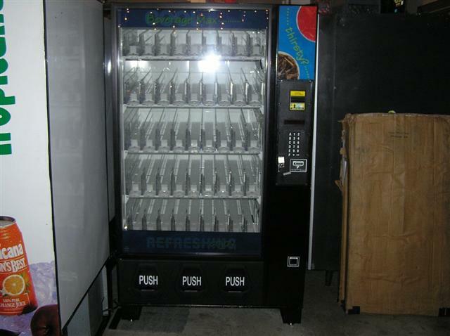 (9) DIXIE 5591, 3800, 5800 BEV MAX 4 MACHINE TALL PRODUCT PUSHER w /RIGID SLIDE