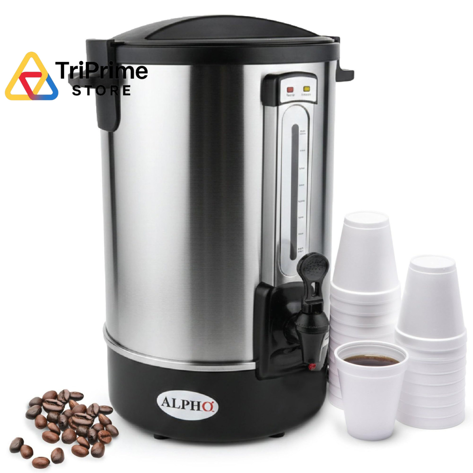 100 Cups Electric Coffee Urn – Stainless Steel Large Capacity Electric Kettle Pe