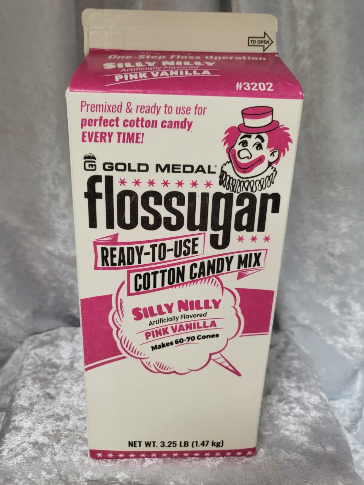Gold Medal Flossugar Wacky Silly Nilly Cotton Candy Mix 3.25lb Sealed