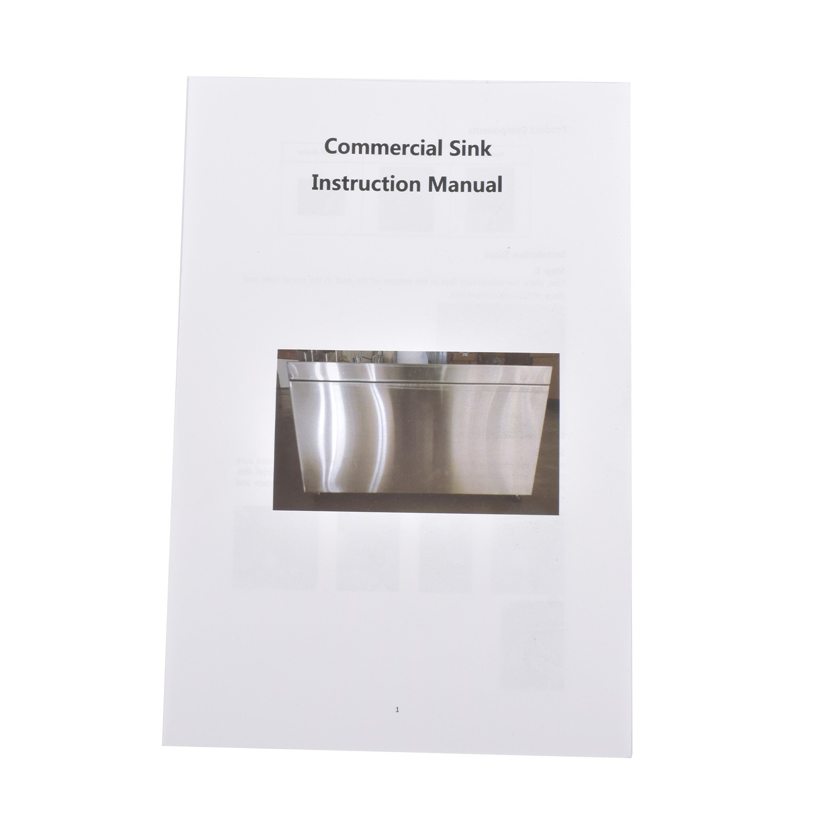 Commercial Mop Sink Stainless Steel Floor Mop Sink Rectangular Deep Basin Silver