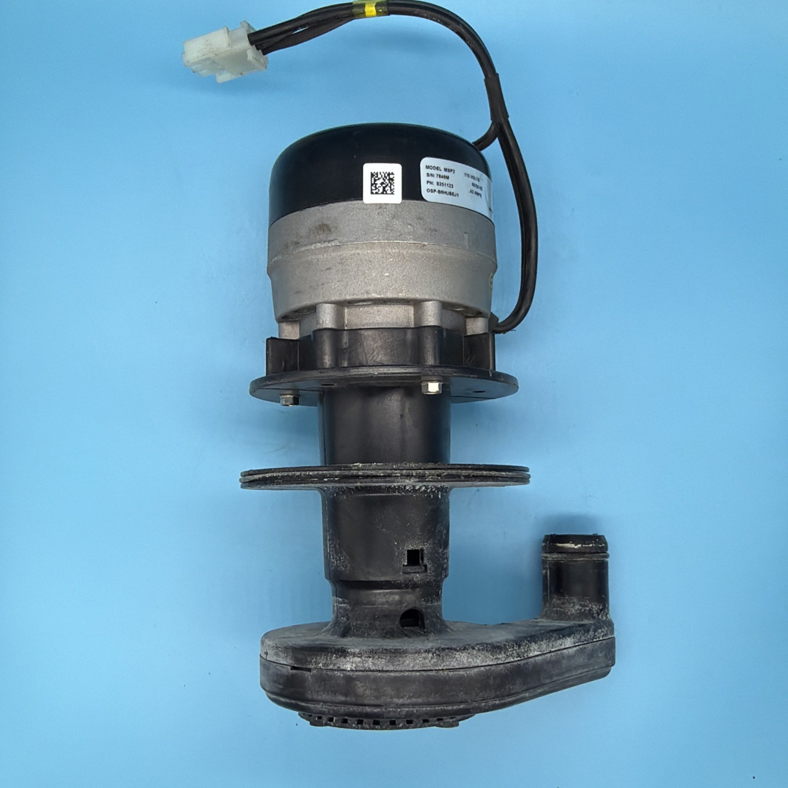 Manitowoc Ice 8251123 Water Pump, 115V, 60Hz, 1 PH, OEM Used Pump