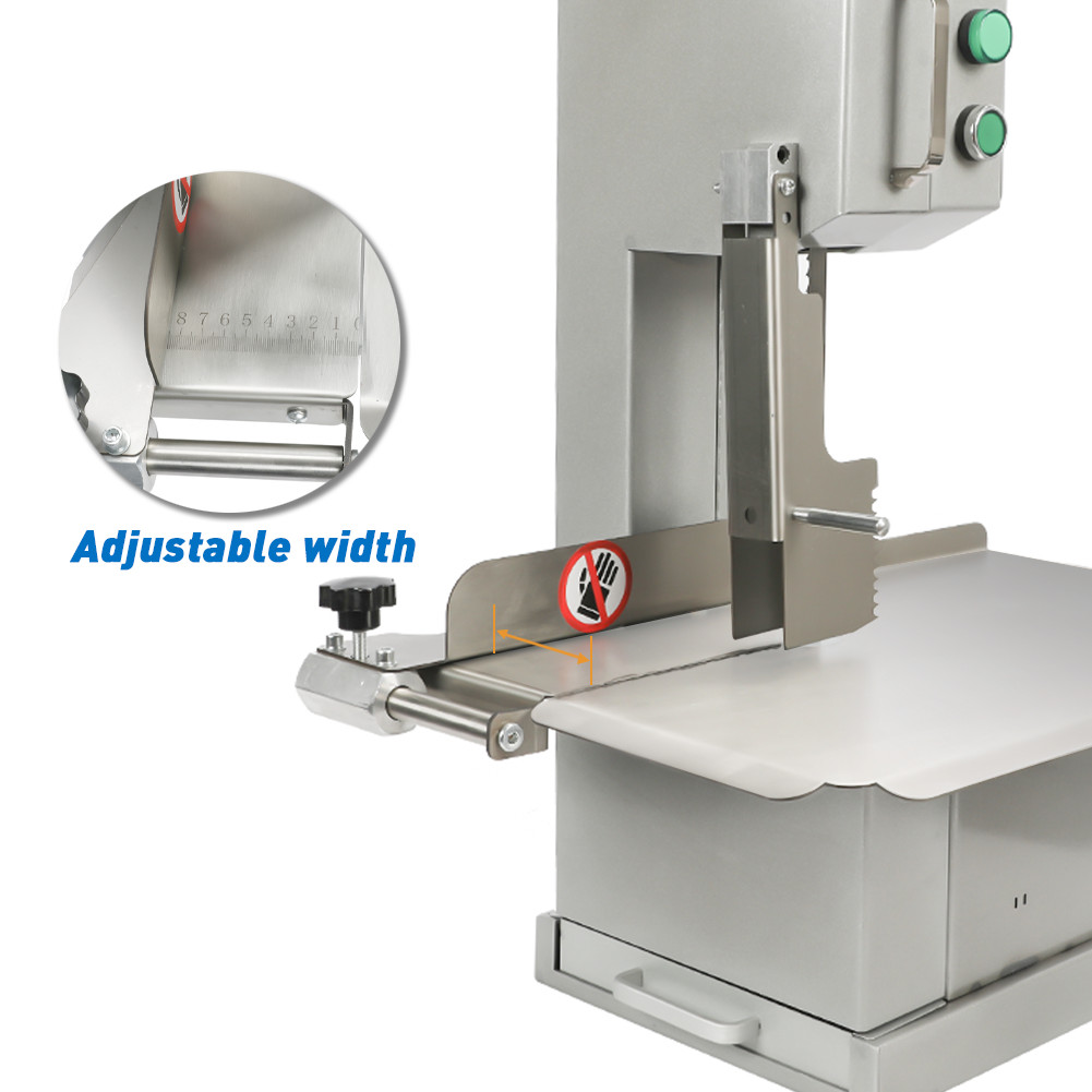 850W Electric Frozen Meat Cutter Commercial Food Cutting Bone Sawing Machine