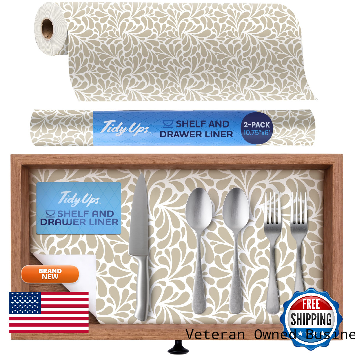 Tidyups Adhesive Felt Cabinet Paper For Kitchen Glide Drawer Liners Under