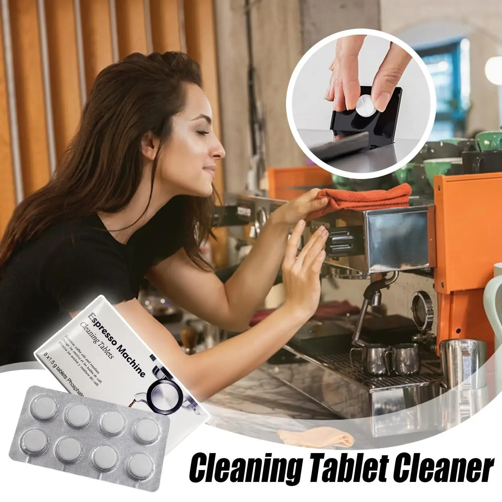 16 Pack Coffee Machine Cleaning Tablet Coffee Machine Cleaner Descaler Tablets f