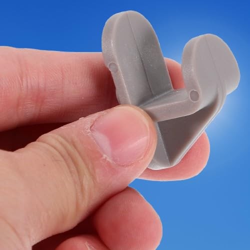 12 Pack Gray Plastic Replacement Shelf Clips for Turbo Air Freezers Coolers