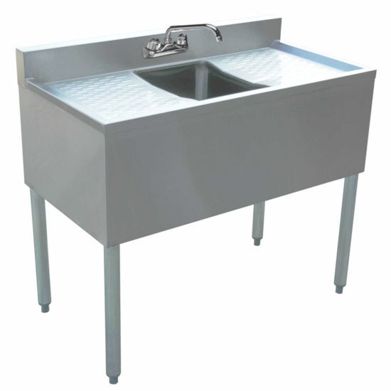 Prepline BAR-1C-LR, Stainless Steel 1 Bowl Underbar Hand Sink